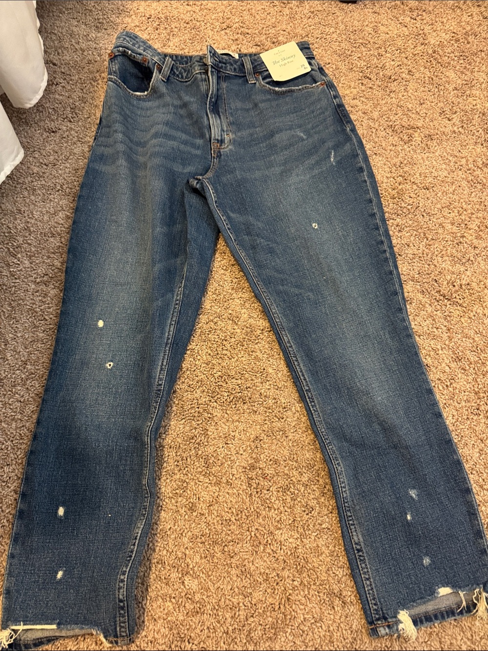 Abercrombie & Fitch Dark Blue The Skinny High-Rise Jeans curve love size 29